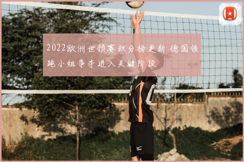 2022欧洲世预赛积分榜更新 德国领跑小组争夺进入关键阶段
